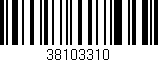 Código de barras (EAN, GTIN, SKU, ISBN): '38103310'