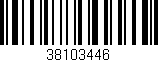 Código de barras (EAN, GTIN, SKU, ISBN): '38103446'
