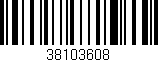 Código de barras (EAN, GTIN, SKU, ISBN): '38103608'