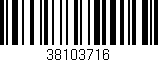Código de barras (EAN, GTIN, SKU, ISBN): '38103716'