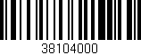 Código de barras (EAN, GTIN, SKU, ISBN): '38104000'