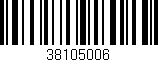 Código de barras (EAN, GTIN, SKU, ISBN): '38105006'