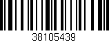 Código de barras (EAN, GTIN, SKU, ISBN): '38105439'