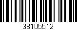 Código de barras (EAN, GTIN, SKU, ISBN): '38105512'