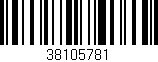 Código de barras (EAN, GTIN, SKU, ISBN): '38105781'