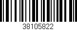 Código de barras (EAN, GTIN, SKU, ISBN): '38105822'