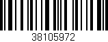 Código de barras (EAN, GTIN, SKU, ISBN): '38105972'