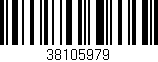 Código de barras (EAN, GTIN, SKU, ISBN): '38105979'