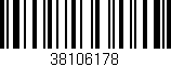 Código de barras (EAN, GTIN, SKU, ISBN): '38106178'
