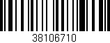 Código de barras (EAN, GTIN, SKU, ISBN): '38106710'