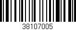 Código de barras (EAN, GTIN, SKU, ISBN): '38107005'