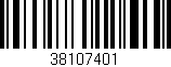 Código de barras (EAN, GTIN, SKU, ISBN): '38107401'