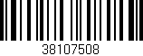 Código de barras (EAN, GTIN, SKU, ISBN): '38107508'