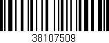 Código de barras (EAN, GTIN, SKU, ISBN): '38107509'