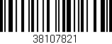 Código de barras (EAN, GTIN, SKU, ISBN): '38107821'