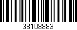Código de barras (EAN, GTIN, SKU, ISBN): '38108883'