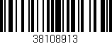Código de barras (EAN, GTIN, SKU, ISBN): '38108913'
