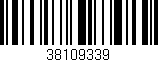 Código de barras (EAN, GTIN, SKU, ISBN): '38109339'