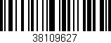Código de barras (EAN, GTIN, SKU, ISBN): '38109627'