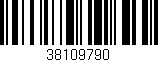 Código de barras (EAN, GTIN, SKU, ISBN): '38109790'