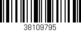 Código de barras (EAN, GTIN, SKU, ISBN): '38109795'