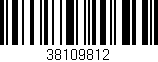 Código de barras (EAN, GTIN, SKU, ISBN): '38109812'