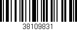 Código de barras (EAN, GTIN, SKU, ISBN): '38109831'
