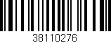 Código de barras (EAN, GTIN, SKU, ISBN): '38110276'