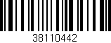 Código de barras (EAN, GTIN, SKU, ISBN): '38110442'