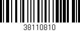 Código de barras (EAN, GTIN, SKU, ISBN): '38110810'
