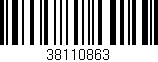 Código de barras (EAN, GTIN, SKU, ISBN): '38110863'