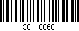 Código de barras (EAN, GTIN, SKU, ISBN): '38110868'