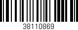 Código de barras (EAN, GTIN, SKU, ISBN): '38110869'