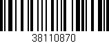 Código de barras (EAN, GTIN, SKU, ISBN): '38110870'