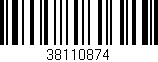 Código de barras (EAN, GTIN, SKU, ISBN): '38110874'