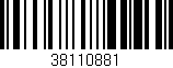 Código de barras (EAN, GTIN, SKU, ISBN): '38110881'