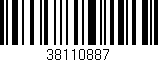 Código de barras (EAN, GTIN, SKU, ISBN): '38110887'