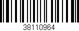 Código de barras (EAN, GTIN, SKU, ISBN): '38110964'