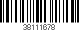 Código de barras (EAN, GTIN, SKU, ISBN): '38111678'