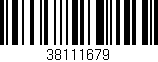 Código de barras (EAN, GTIN, SKU, ISBN): '38111679'