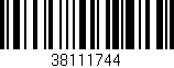 Código de barras (EAN, GTIN, SKU, ISBN): '38111744'