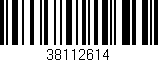 Código de barras (EAN, GTIN, SKU, ISBN): '38112614'