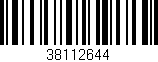 Código de barras (EAN, GTIN, SKU, ISBN): '38112644'