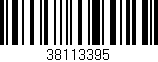 Código de barras (EAN, GTIN, SKU, ISBN): '38113395'