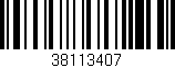 Código de barras (EAN, GTIN, SKU, ISBN): '38113407'