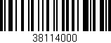 Código de barras (EAN, GTIN, SKU, ISBN): '38114000'