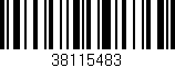 Código de barras (EAN, GTIN, SKU, ISBN): '38115483'
