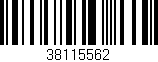 Código de barras (EAN, GTIN, SKU, ISBN): '38115562'
