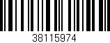 Código de barras (EAN, GTIN, SKU, ISBN): '38115974'