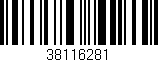 Código de barras (EAN, GTIN, SKU, ISBN): '38116281'